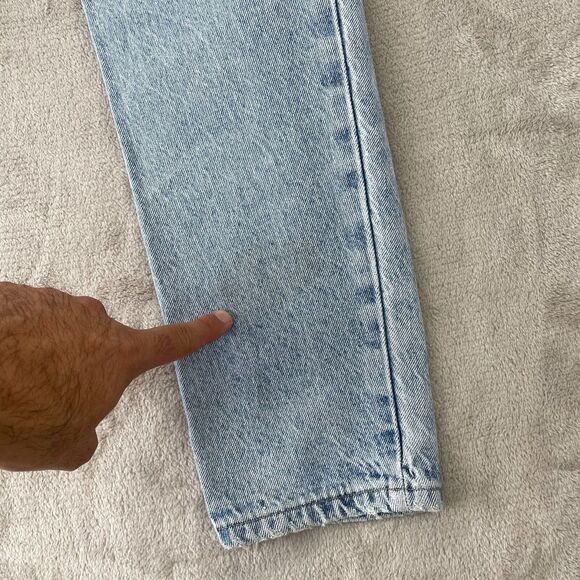 Z Cavaricci Jeans‎ Women 26 (Actual 24) Blue Acid Wash Rhinestone Button Fly VTG - Picture 14 of 16